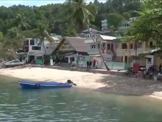 Mâle sauvage vidéos sabang plage puerto galera philippines