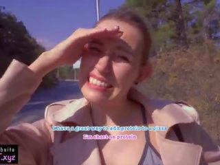 Public Agent Pickup 18 femme fatale for Pizza &sol; Outdoor adult video and Sloppy Blowjob