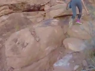 Outdoor Public x rated clip in Red Rock Canyon